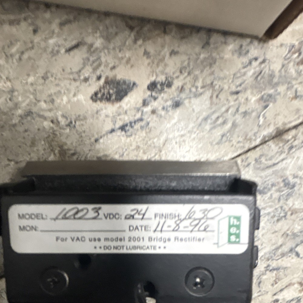 Hanchett Entry Systems Heavy Duty Electric Strike 1003 Fail Secure 24VDC