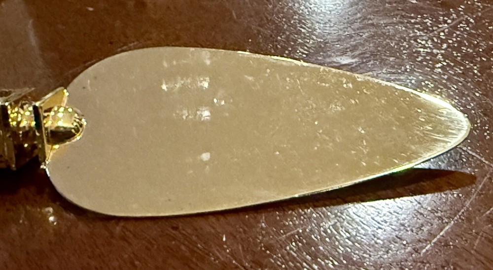 24 K Gold Plated Square Handle Serving Pie Cake Server Knife 7”
