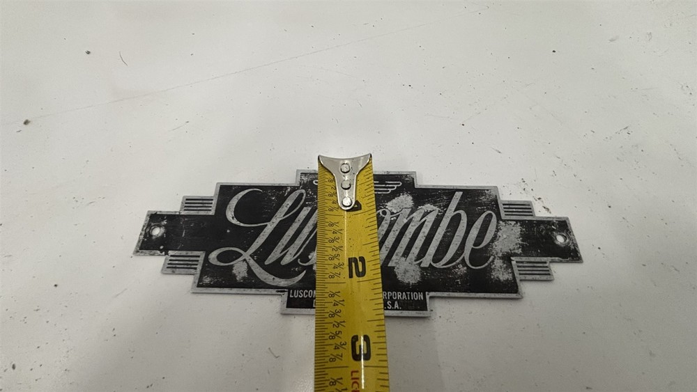 Luscombe Model 8 Rudder Emblem Placard