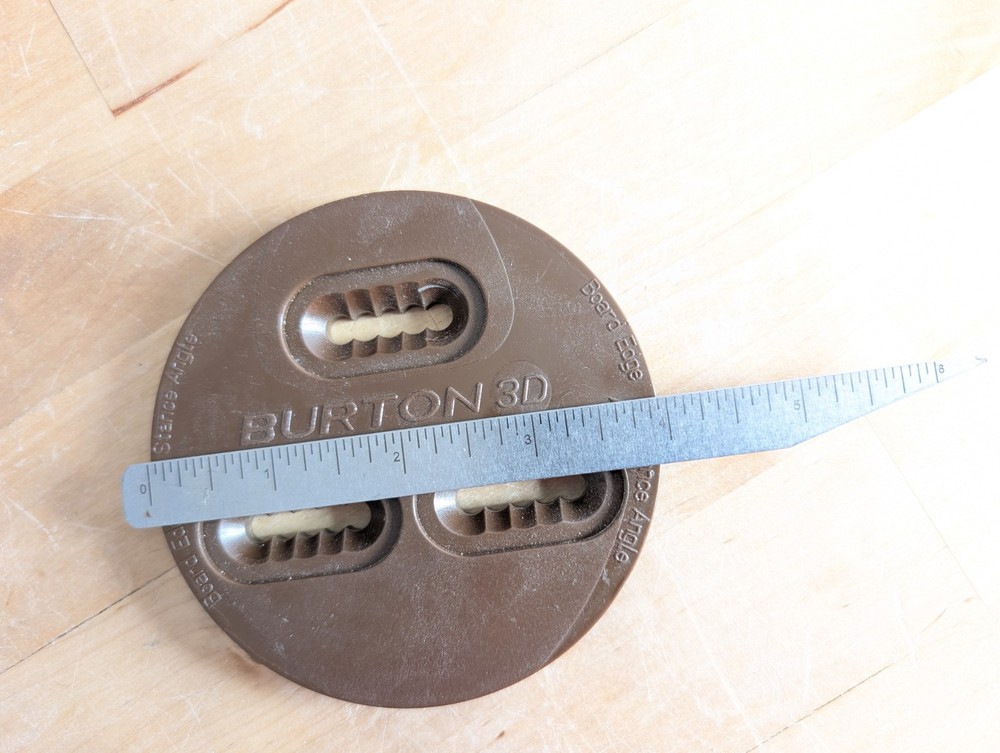 Vintage Burton 3D Binding Snowboard Mounting Discs Pair