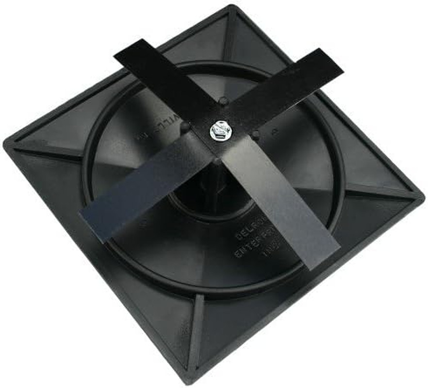 5" Square Light Pole Top Cap- Black Plastic by Deltech Manufacturing