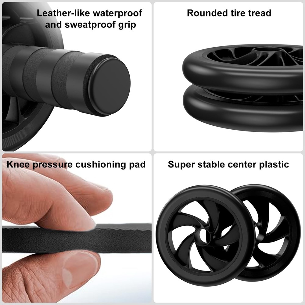 Abdominal Wheel, Ab Roller for Abdominal Exercise Machine, Abs Workout Equipm...
