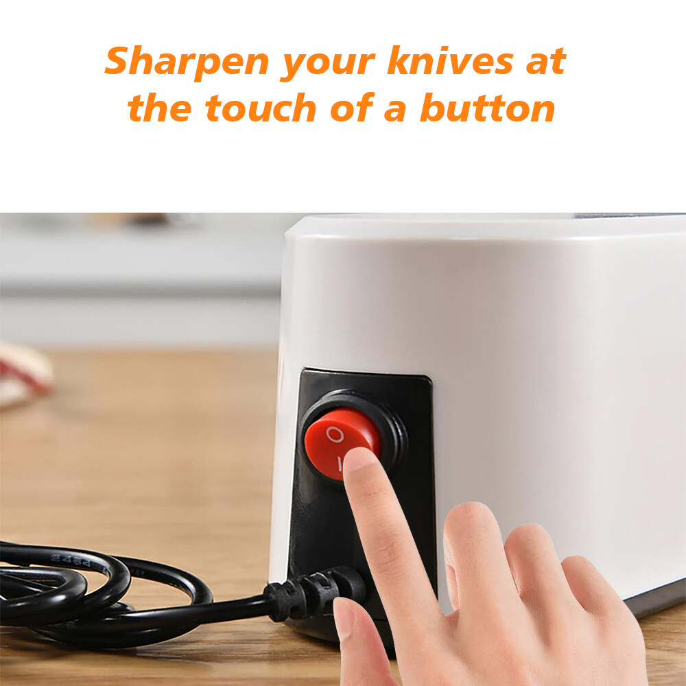 Electric Knife Sharpener Professional 3-Stage Fast Sharpening for Kitchen Knives