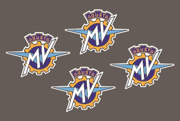 4 PIECES Stickers / Decals for MV Agusta