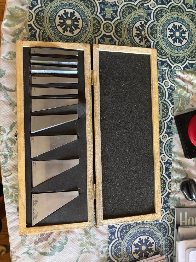 precision angle block set angles 1-30 degrees (made in china)