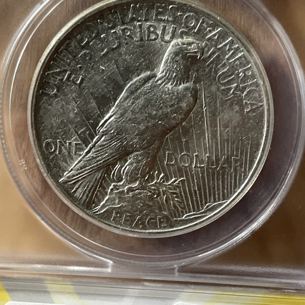 1921 Peace Dollar AU 55 ANACS