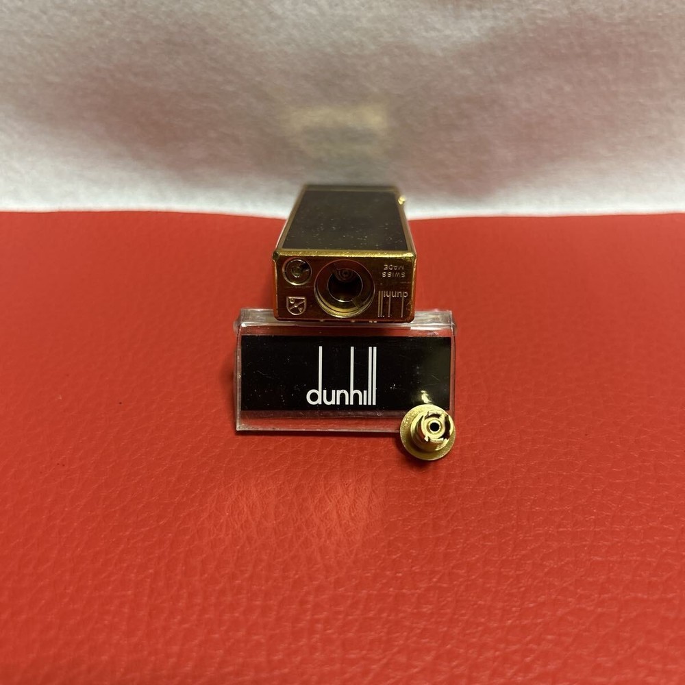 Overhauled Dunhill Rollagas lighter Black Gold d mark without box