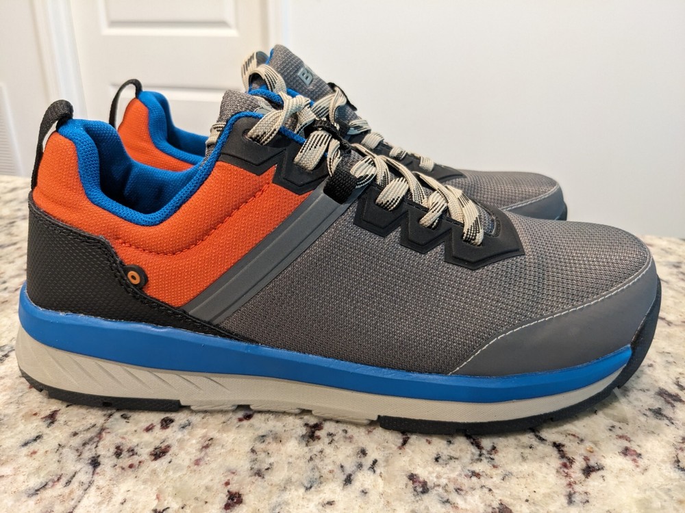 BOGS men size 8 work shoes slate low composite toe gray
