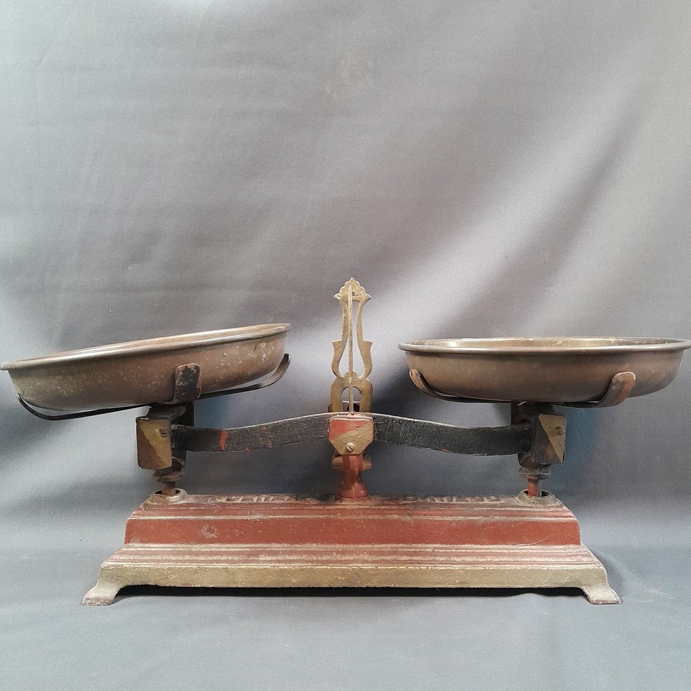 Antique Mechanical Scale Taradell For Commerce. 1920 Ad.