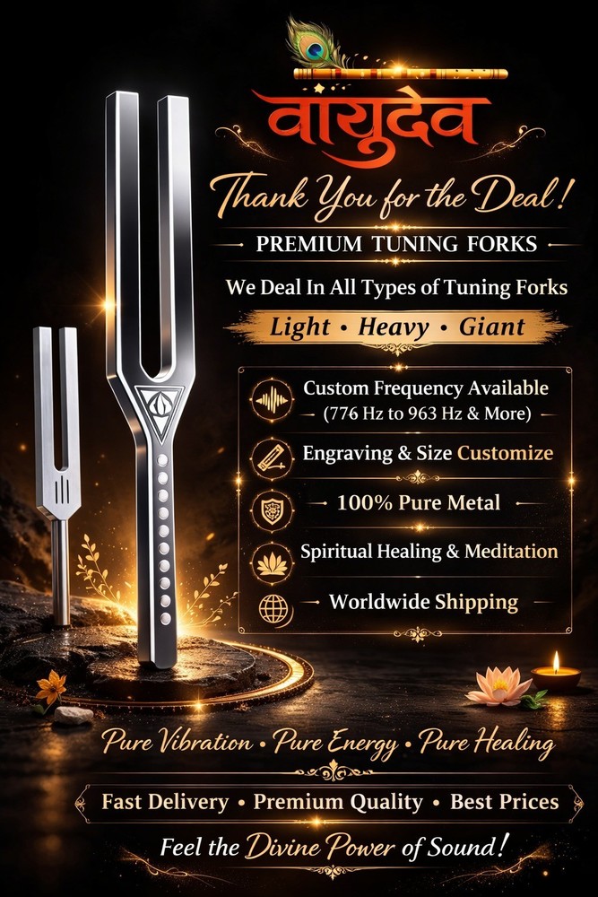 GIANT TUNING FORK SOLLFIGIO WITH 396 HZ FREQUENCY.