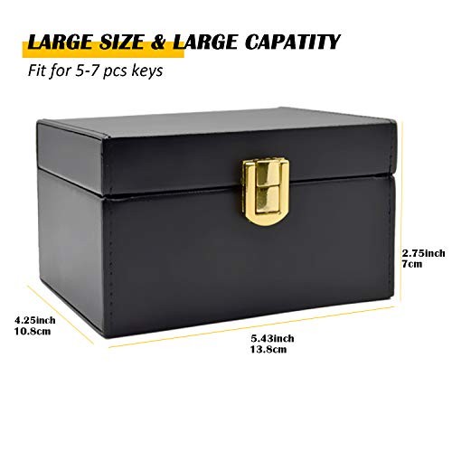 Faraday Box Key Fob Protector, RFID Signal Blocking Box, Capacity(5-8Keys)