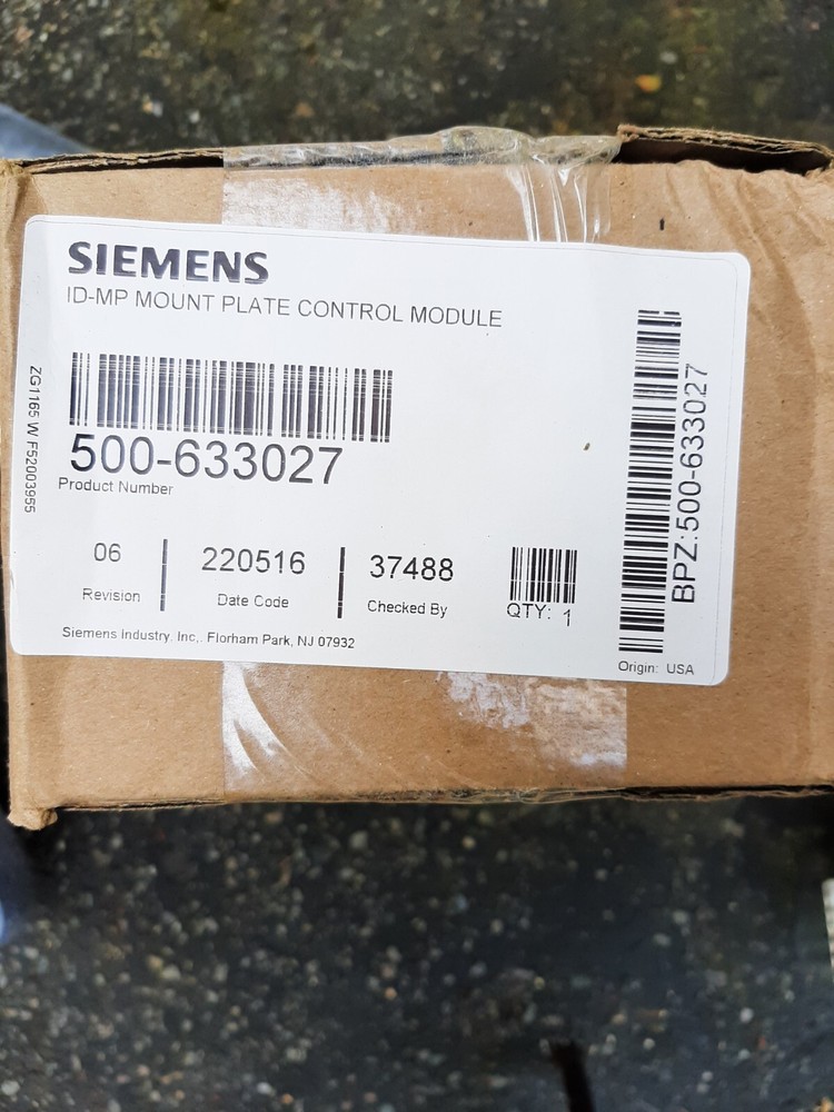 SIEMENS ID-MP - Mount Plate Control Module 500-633027