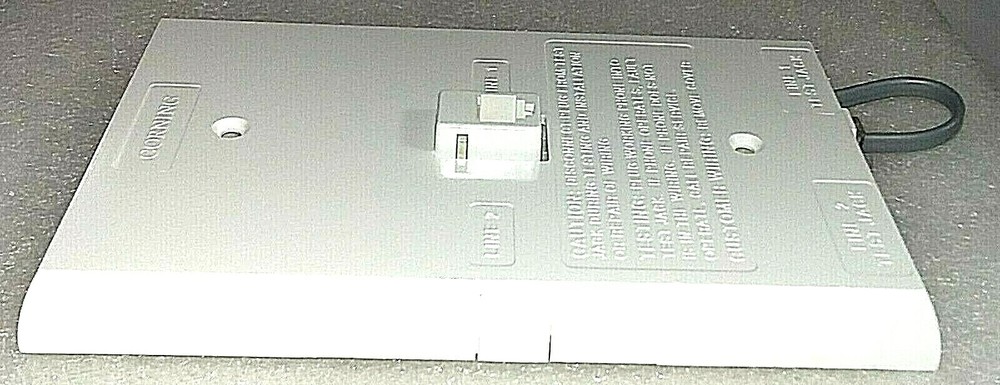 Corning INI200 Network Interface Unit, Wall Jack; Ivory; Part #INI-201-1A1
