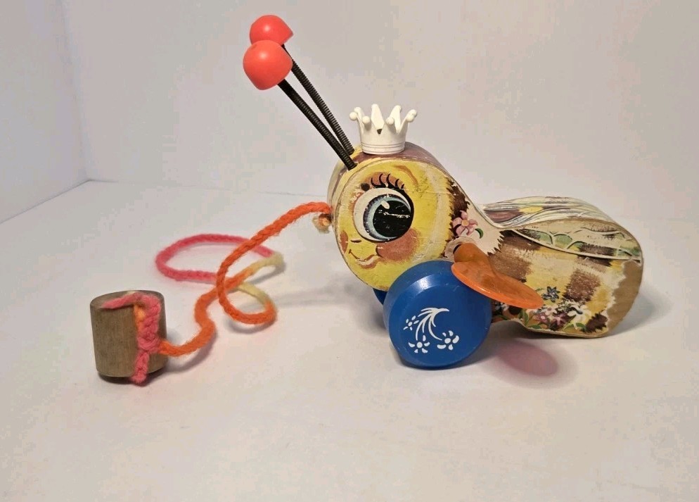 Fisher Price Busy Bee Vintage Pull Toy