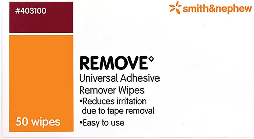 Smith and Nephew Remove Adhesive Remover Wipes 403100, 50-Count