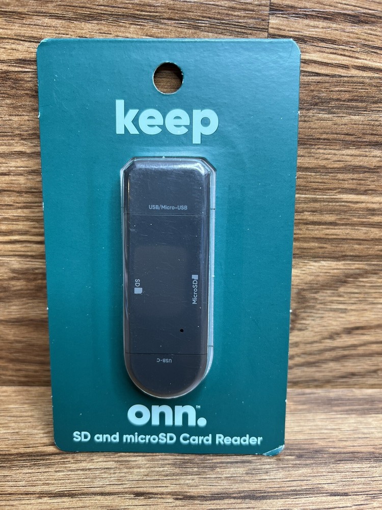onn SD and microSD card reader BRAND NEW