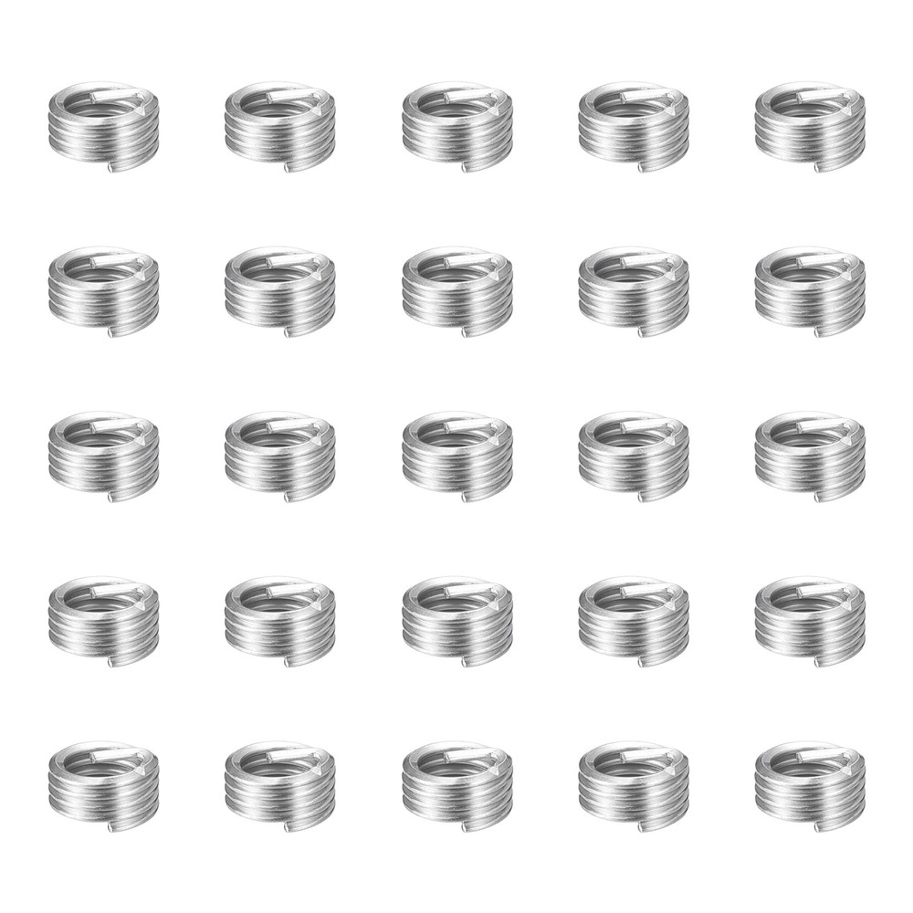 50pcs Wire Thread Inserts M4 x 0.7 x 1D Metric Helical Threaded Sleeve