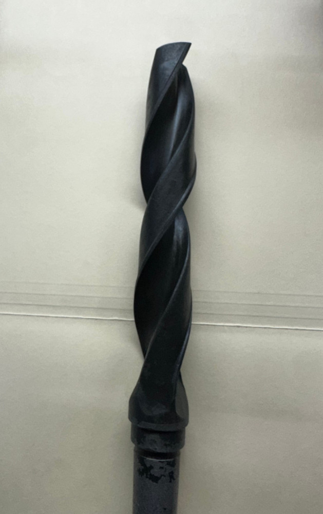 TAPER SHANK DRILL BIT 13" OAL X 1-1/4" OAD, HSS