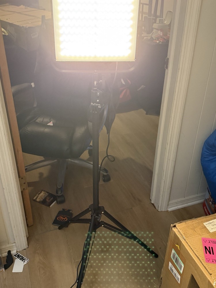 LED Panel Light with Adjustable tri-pod stand Warm White, read post!!