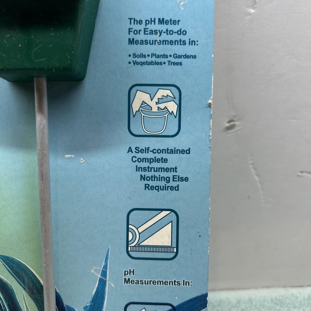 One Step Gardens pH Tester Water Moisture Tester Meter
