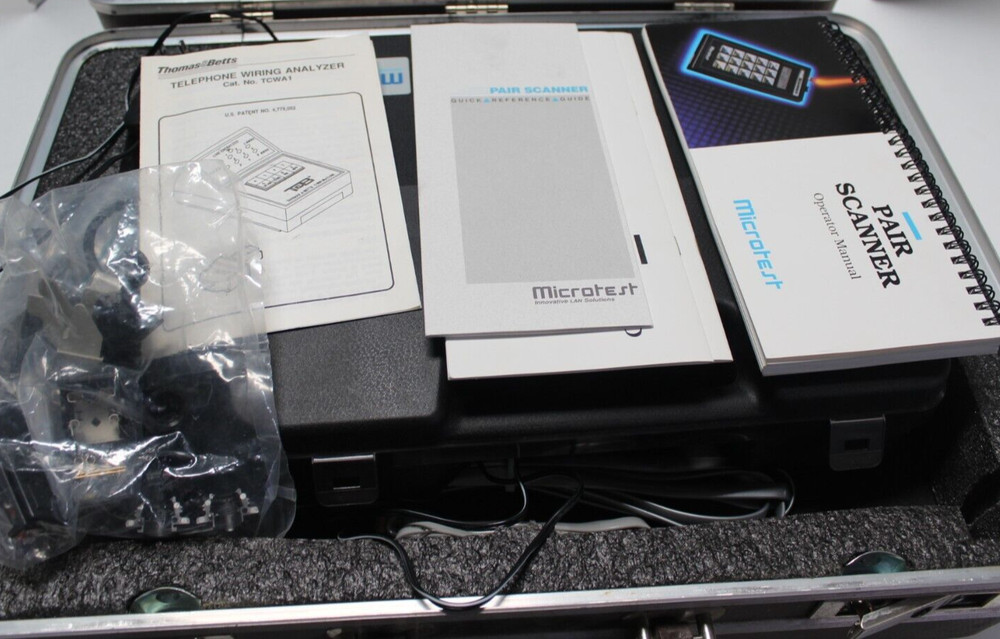 MICROTEST Bundle MT350 Scanner/Power Cord/Case/Mannuals/Cables +More