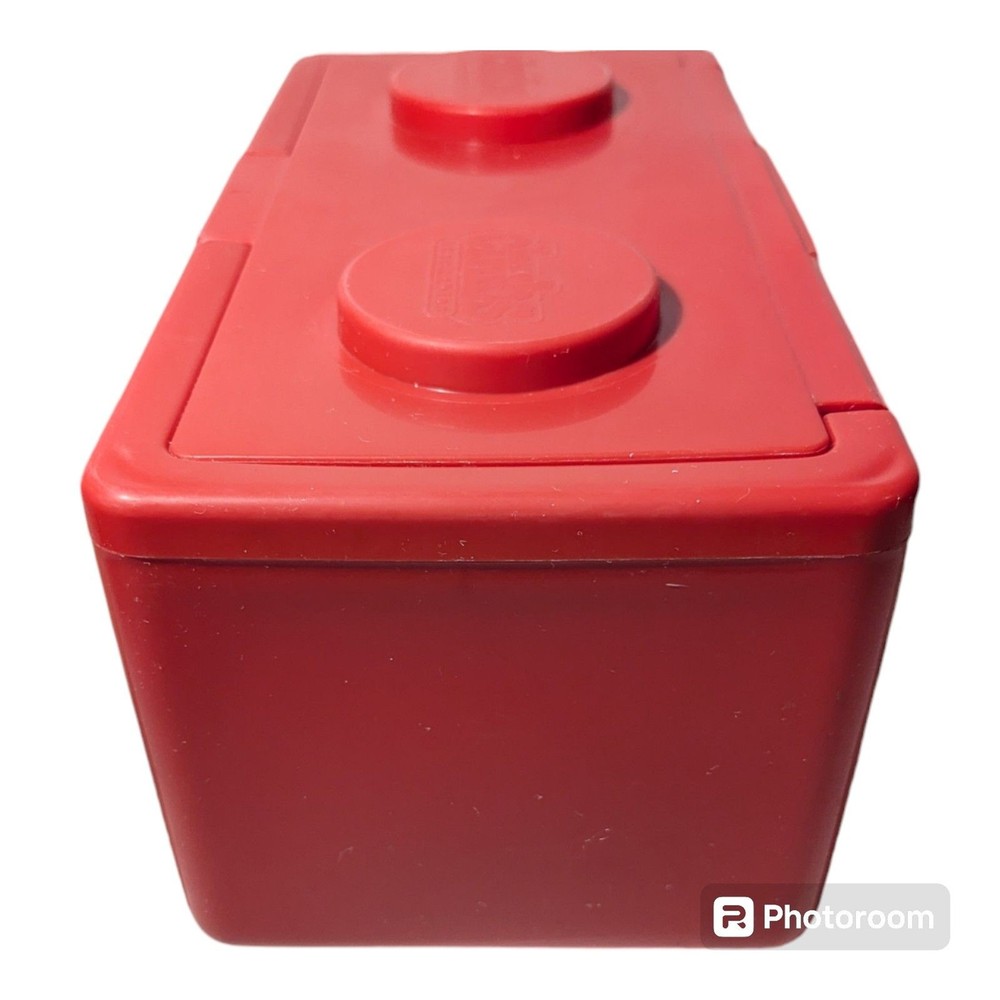 Chubs Stackables RED Building Block Empty Canister Baby Wipe Container VINTAGE