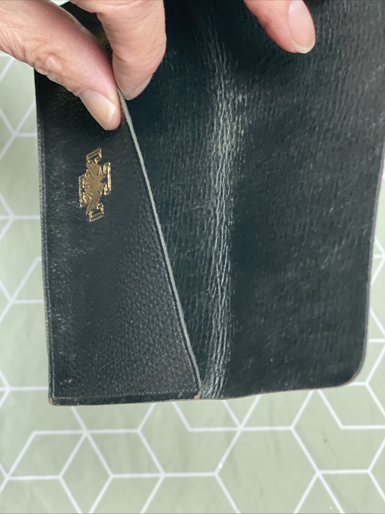 Vintage Leather Wallet, Scottish Rite, Freemason, Embossed