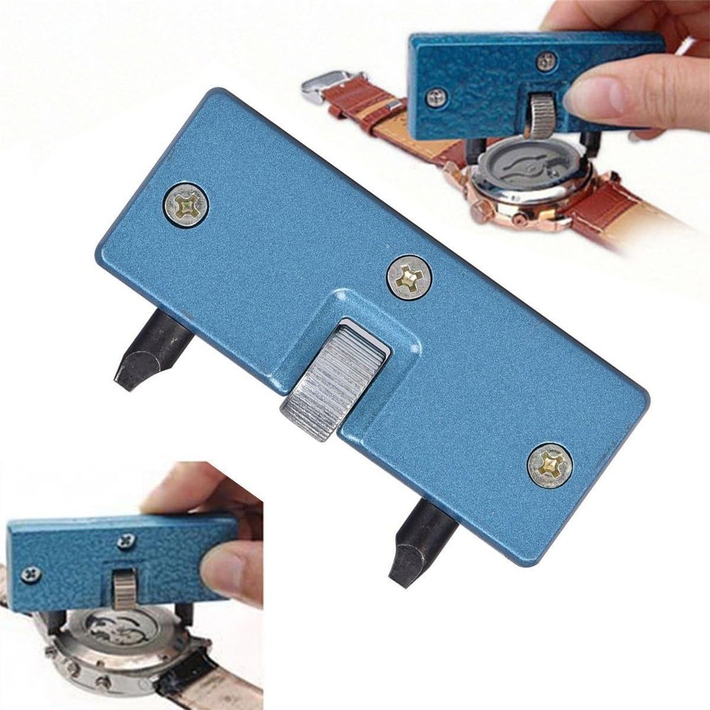 Compact Stainless Steel Watch Case Back Remover Tool – Adjustable Wrench