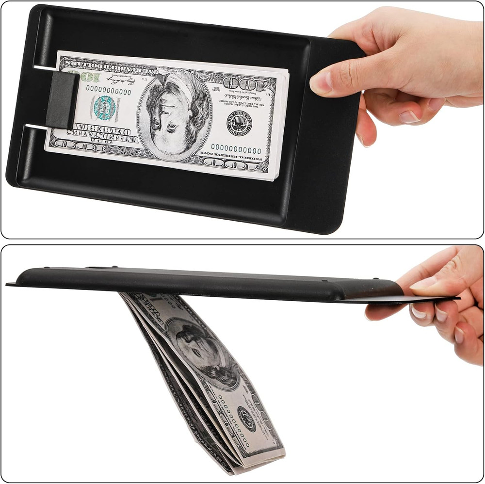 20 Pack Check Holders, Black Plastic Tip Trays, Restaurant Check Presenters, Gue