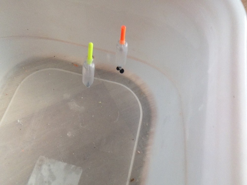 4 X Mini crystal wagglers/ Slow Sinking Bombs. With Interchangeable Float Tips