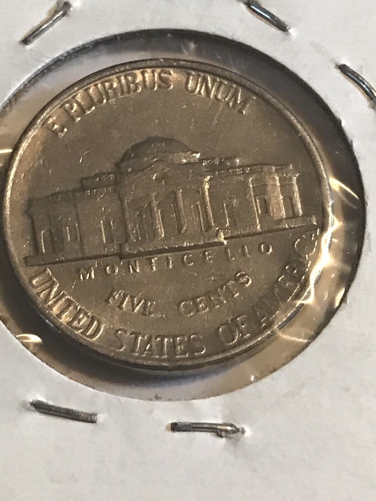 1996P Jefferson Nickel Clogged Die Error
