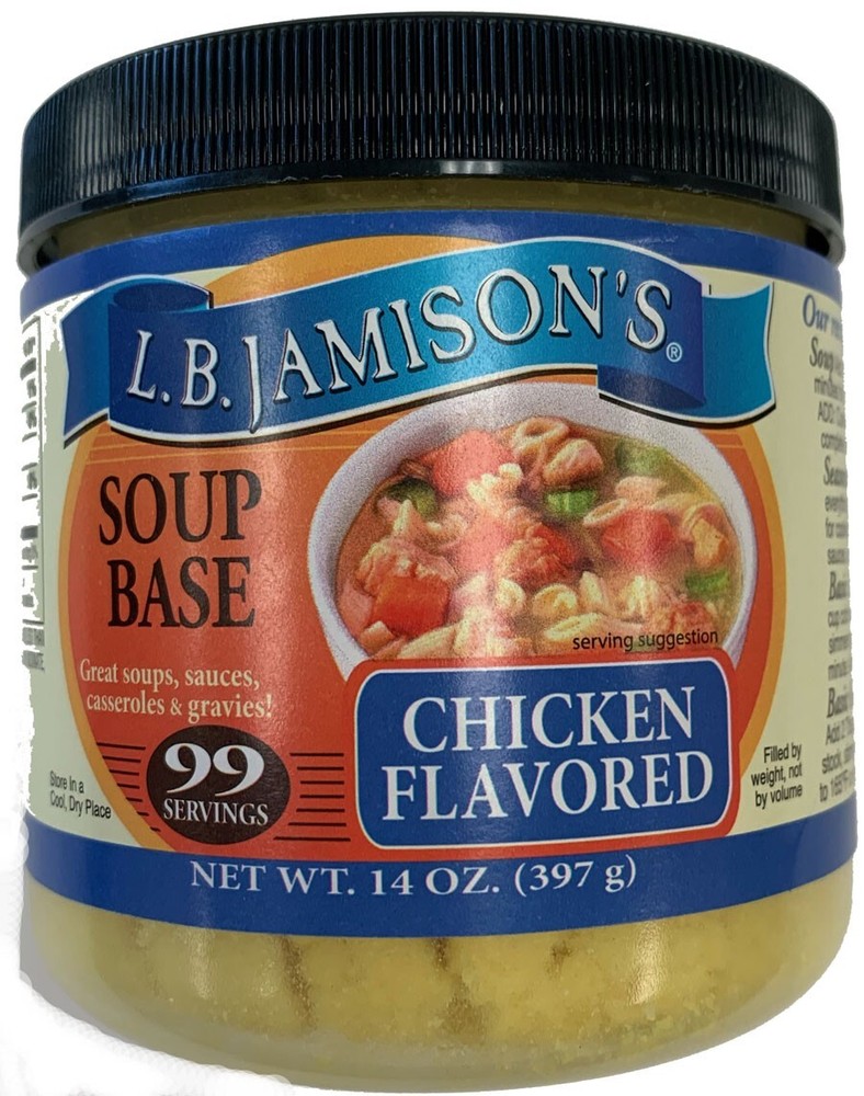 L.B. Jamison's Chicken Flavored Soup Base 14 oz (12 - pack)