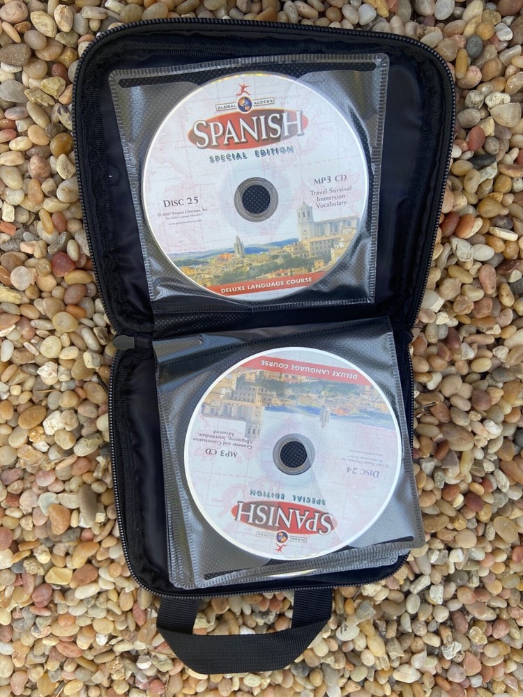 NEW Spanish 20 CD 3 Level Audio Program + Case + Flashcards from Penton Overseas