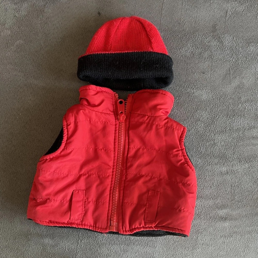 Reversible Jacket Coat Hat No Tags Fits 14-17” Stuffies Or Dolls
