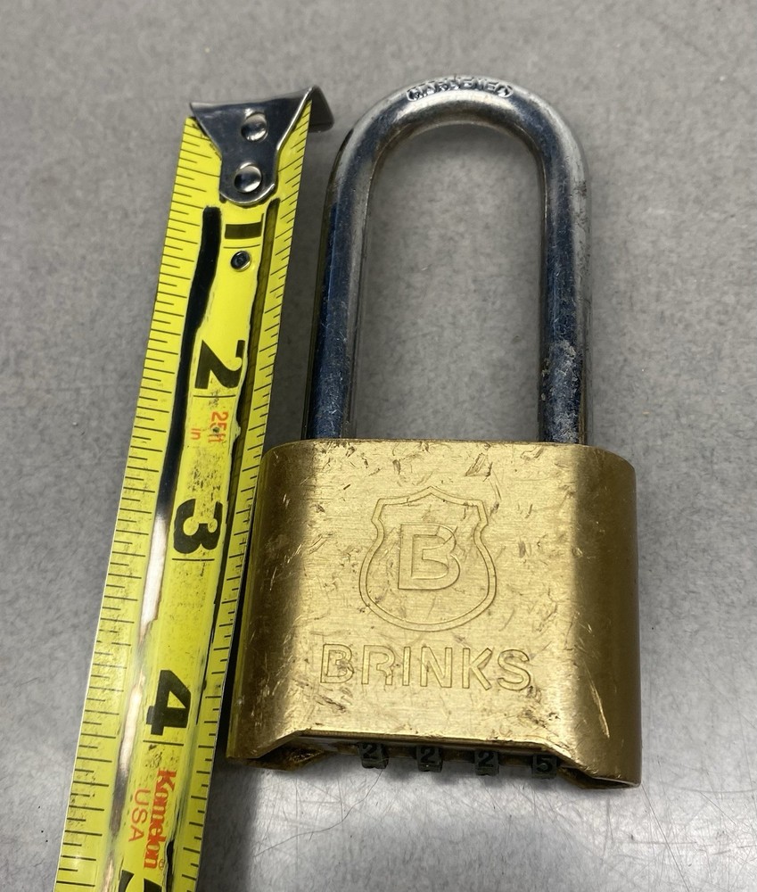 Brinks Combination Lock Used Padlock