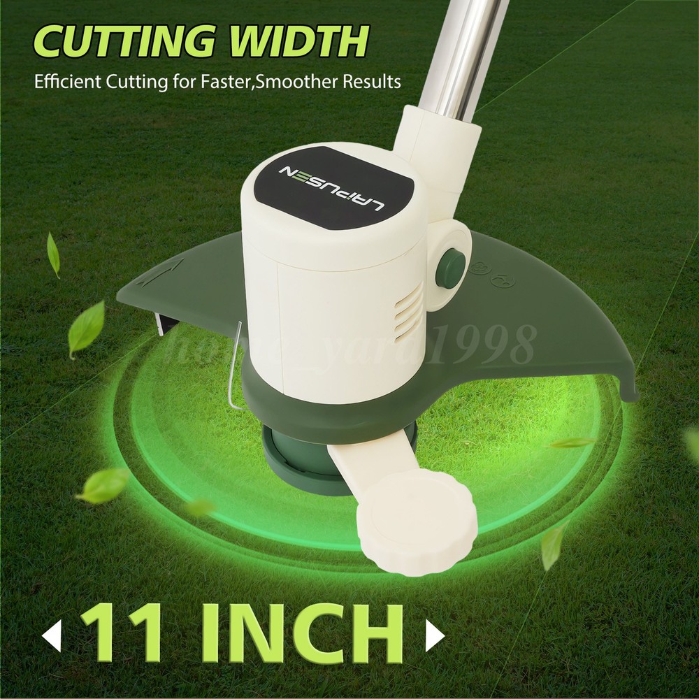 Cordless Weed Wacker Electric Weed Eater 11" String Trimmer w/10 Trimmer Lines