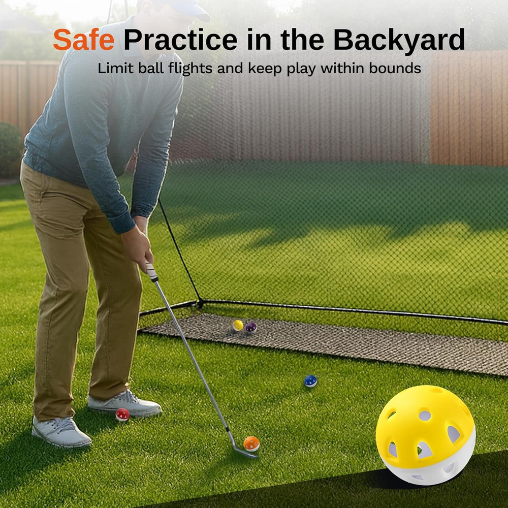 Wear-Resistant Practice Golf Balls (20 Pack), High Visibility for Easy Tracking,