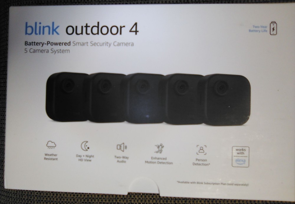 Blink Outdoor 4 Wireless Security Camera--5 Camera System