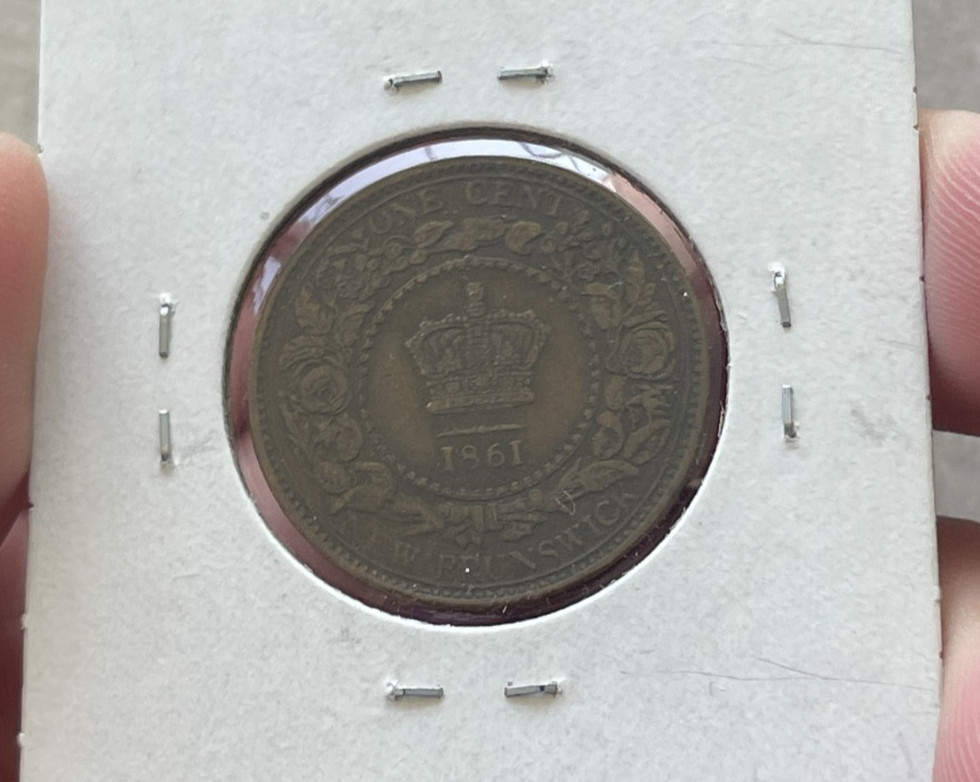 1861 New Brunswick 1 One Cent L2