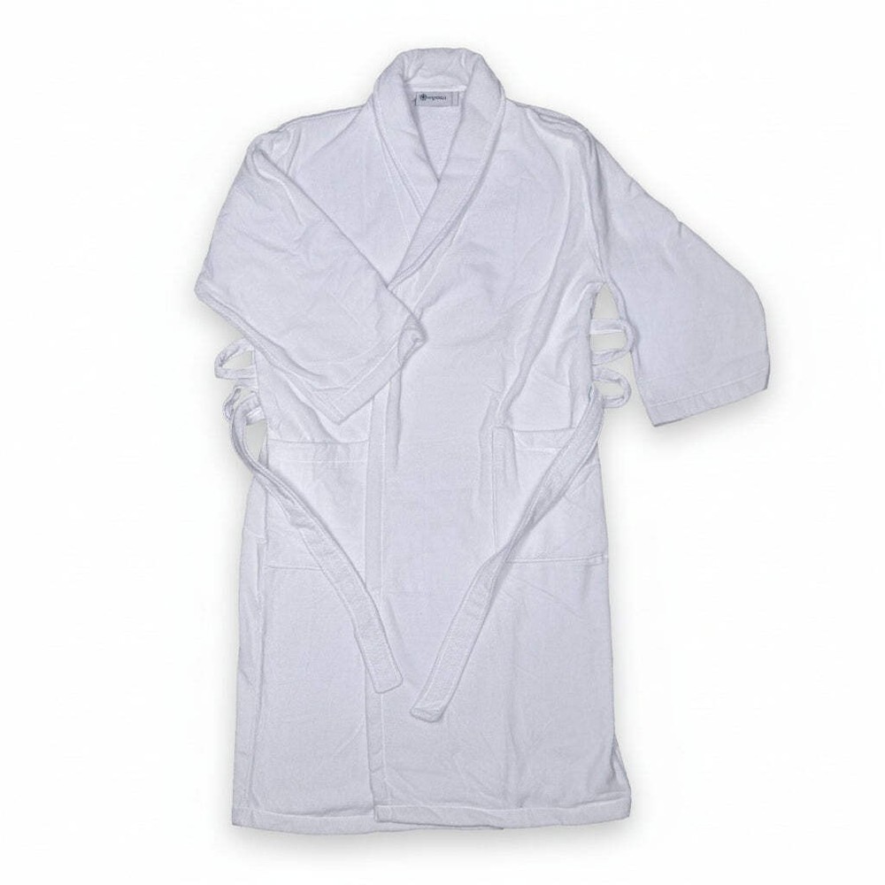 100% Cotton Plush Velour Shawl Collar Robe