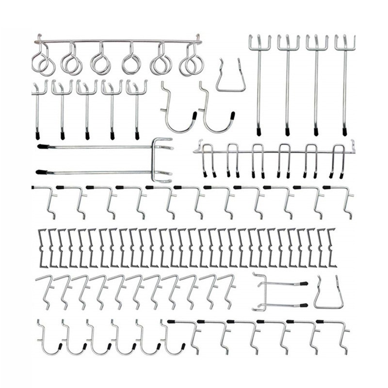 Stainless Steel Pegboard Hooks Silver Boutiques 81pcs Assortment Practical