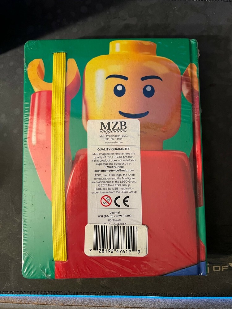 Lego Back To School Pack 4 brick erasers Hardbound Journal notebook Stickers New
