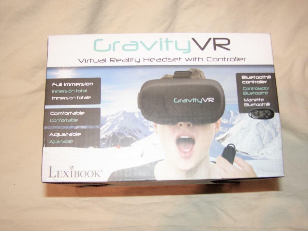 Lexibook Gravity VR Headset With Bluetooth Controller - New in Box