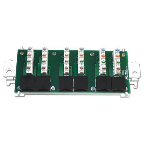 Channel Vision 6x6 Cat5 Data Patch Panel (C-0575)