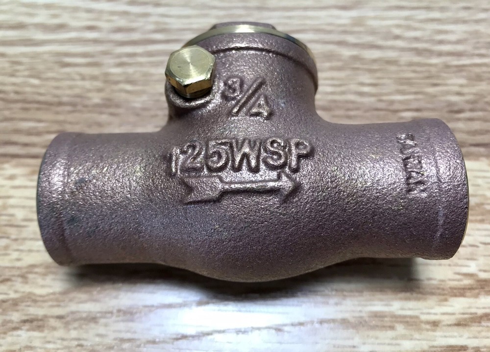 WATTS 3/4” Brass Swing Check Valve Solder Connection *Fast Shipping*