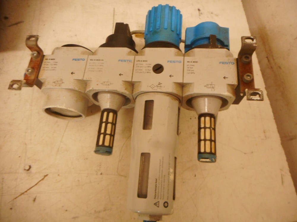 FESTO AIR SERVICE UNIT - LOCK-OUT - FILTER - PRESSURE SWITCH and MORE!!