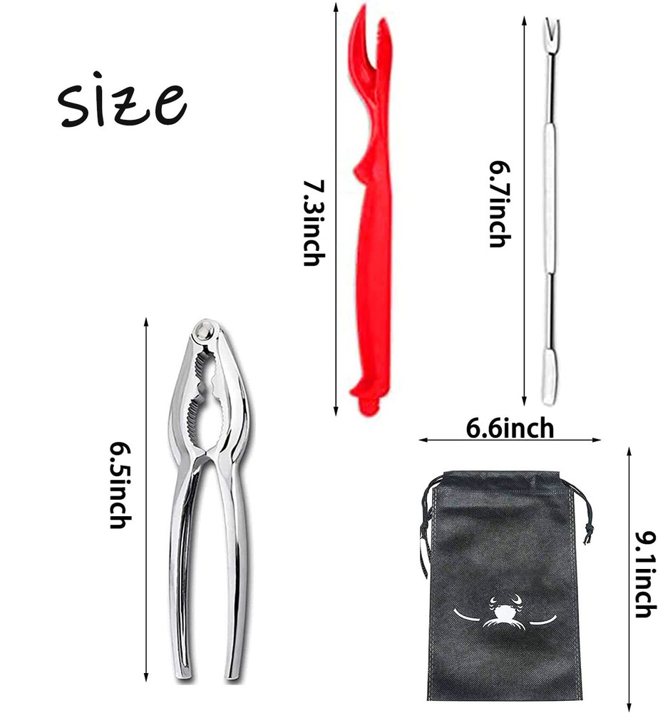 Seafood Tools Set Crab Crackers and Tools Lobster Crackers and Picks Set