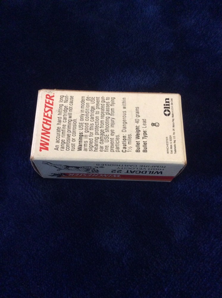 Vintage Winchester Wildcat Empty Box