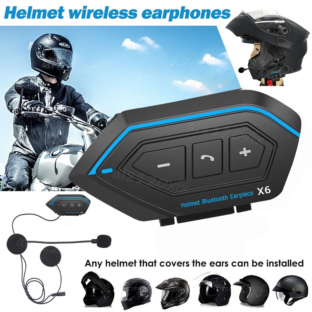 Motorcycle Helmet Headset Wireless Bluetooth Headphone Hands-Free voice control