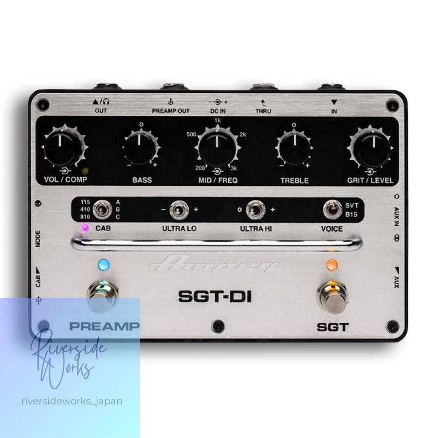 Ampeg SGT-DI Bass Preamp Effect Pedal DI Direct Box